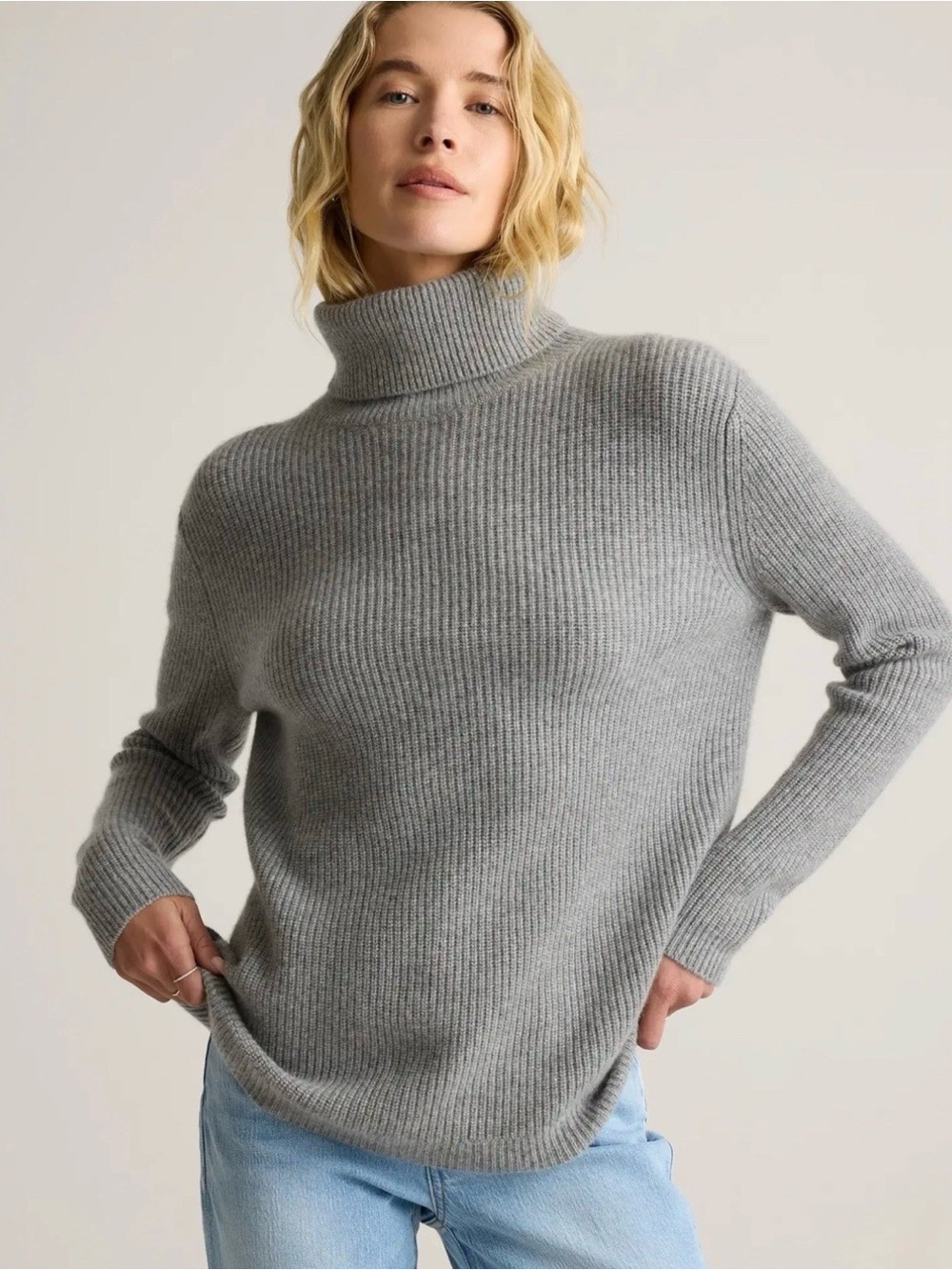 Quince| 100% Cashmere Turtleneck Sweater